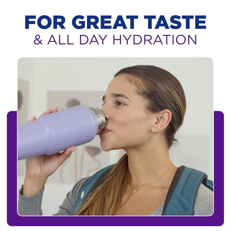 Pur Slim Water Filter Pitcher, 8-Cup Capacity, Compact Design for Dorms & Mini Fridges, Dishwasher Safe, Fast Filtration, Includes 1 Filter, Cleaner Great-Tasting Drinking Water, Blue - Image 4